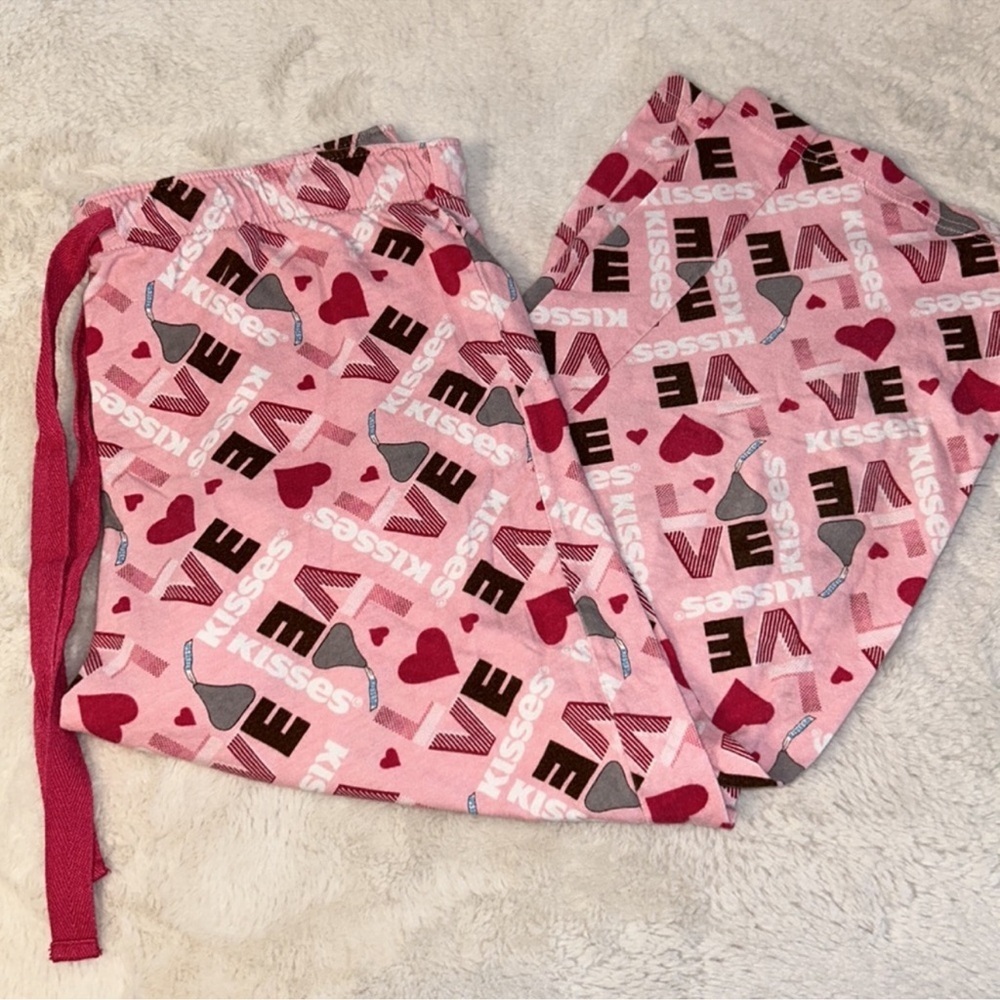 Hersheys Kisses Love 100% Cotton Pajama Capri Pants Size Large